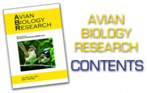 Contents: Avian Biology Research Volume 5 Issue 2 2012