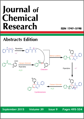 Journal of Chemical Research Abstracts Edition, Volume 39, Issue No.9, September 2015