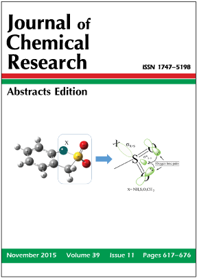 Journal of Chemical Research Abstracts Edition, Volume 39, Issue No.11, November 2015