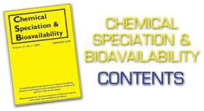 Contents: Chemical Speciation And Bioavailability Volume 23 Issue 2 2011