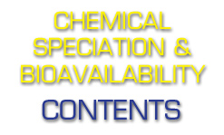 Contents: Chemical Speciation And Bioavailability Volume 26 Issue 4 2014