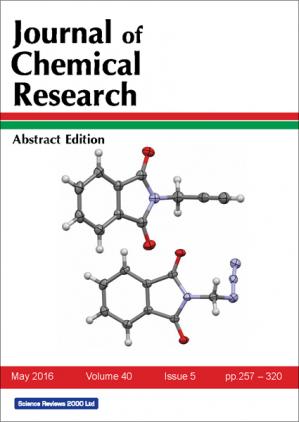 Journal of Chemical Research Abstracts Edition, Volume 40, Issue No.5, May 2016