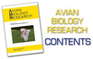 Contents: Avian Biology Research Volume 3 Issue 2 2010